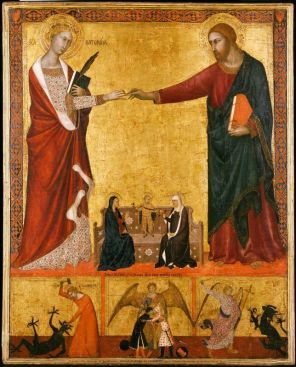 Saint Catherine marriage to Jesus