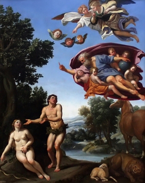 Adam and Eve by Domenichino 1623