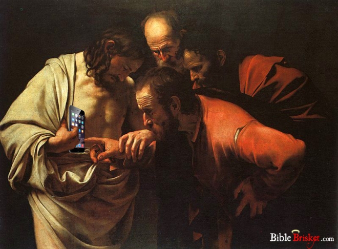 doubting thomas iphone with logo